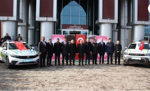 ÇORUM POLİSİNE 21 ARAÇ